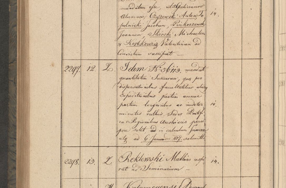 Zdjęcie nr 409 dla obiektu archiwalnego: Protocollon exhibitorum consistorii metropolitani Leopoliensis ex anno 1816