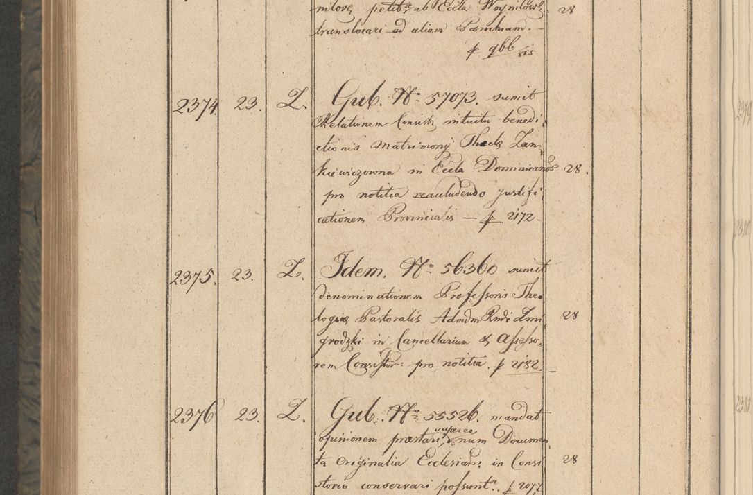 Zdjęcie nr 423 dla obiektu archiwalnego: Protocollon exhibitorum consistorii metropolitani Leopoliensis ex anno 1816