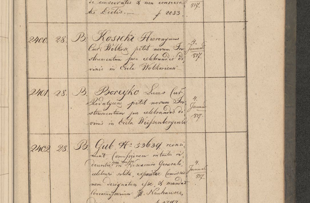 Zdjęcie nr 428 dla obiektu archiwalnego: Protocollon exhibitorum consistorii metropolitani Leopoliensis ex anno 1816