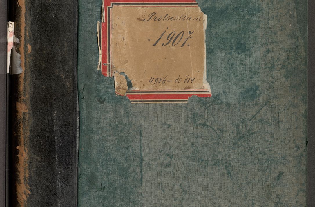 Zdjęcie nr 1 dla obiektu archiwalnego: Protocollum 1907 r.