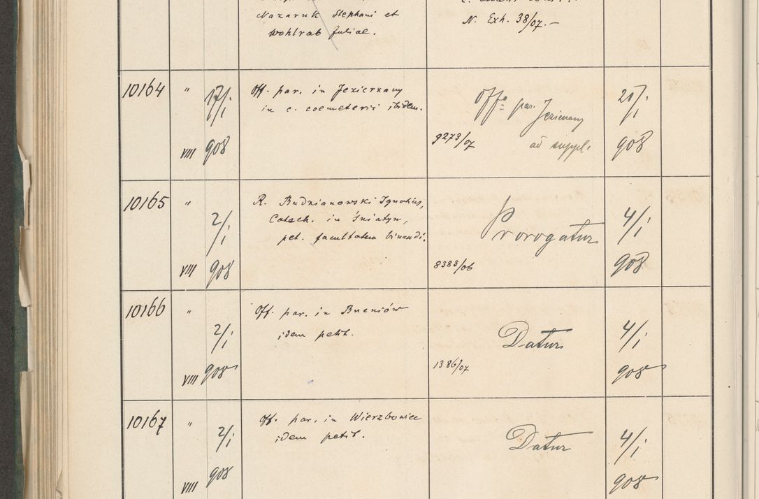 Zdjęcie nr 656 dla obiektu archiwalnego: Protocollum 1907 r.