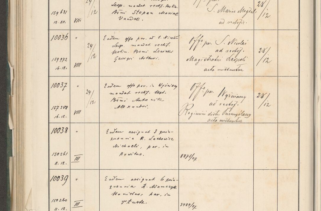 Zdjęcie nr 640 dla obiektu archiwalnego: Protocollum 1907 r.