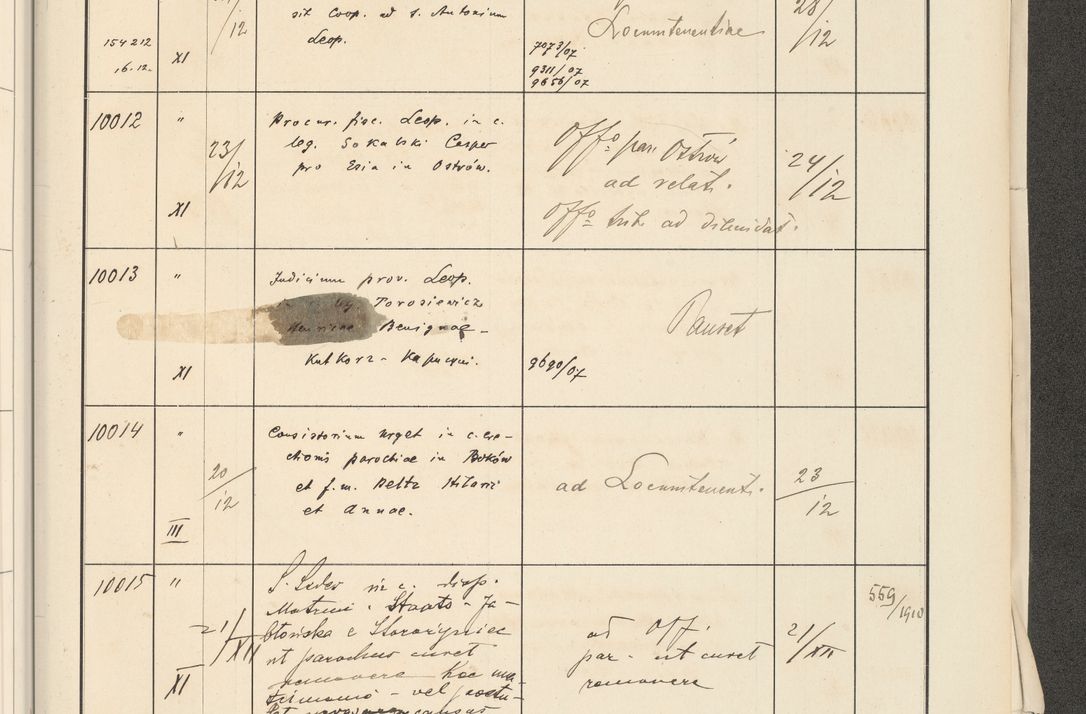 Zdjęcie nr 637 dla obiektu archiwalnego: Protocollum 1907 r.