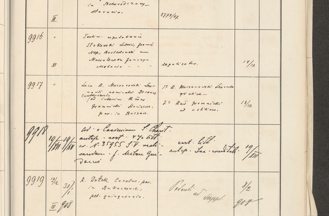 Zdjęcie nr 625 dla obiektu archiwalnego: Protocollum 1907 r.
