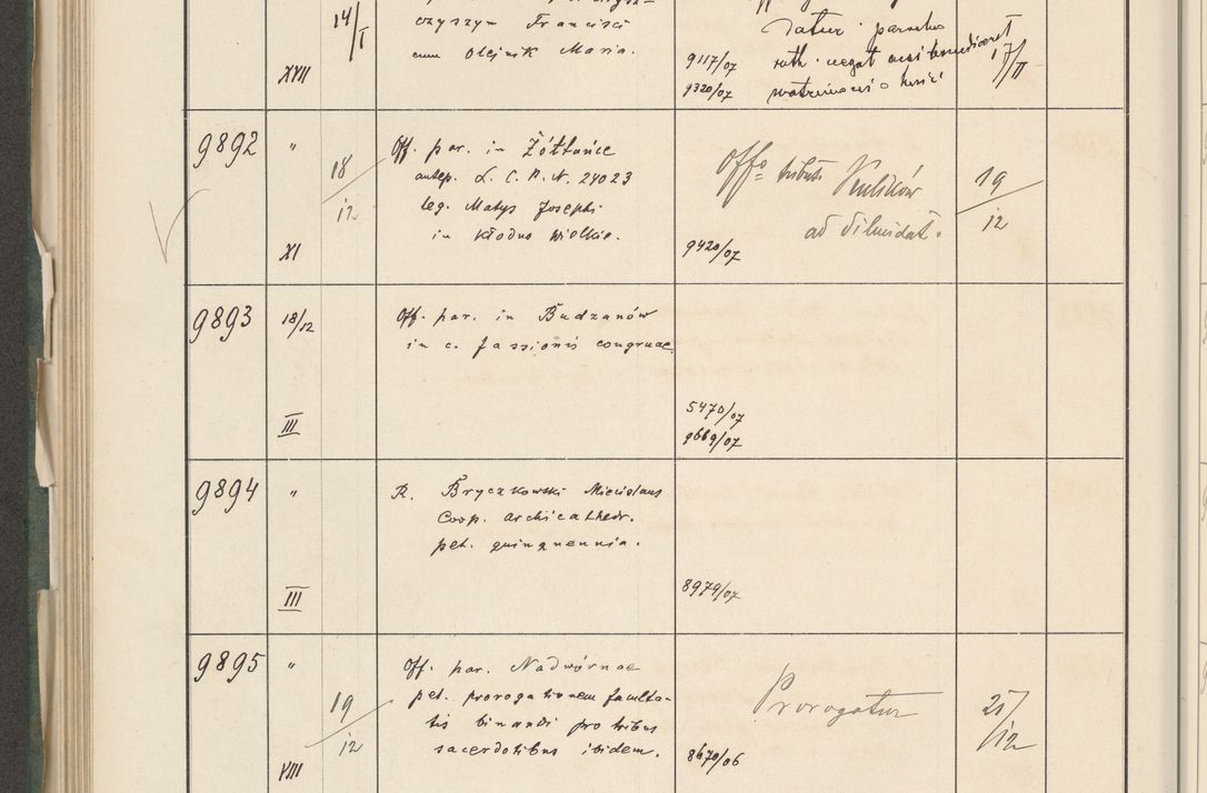 Zdjęcie nr 622 dla obiektu archiwalnego: Protocollum 1907 r.