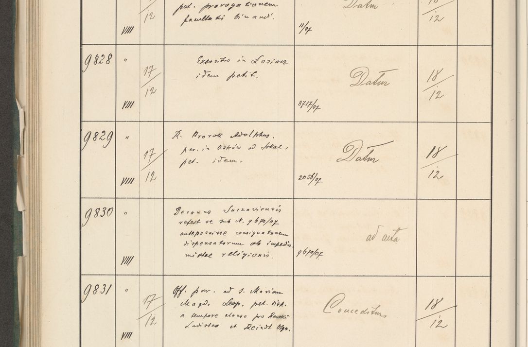 Zdjęcie nr 614 dla obiektu archiwalnego: Protocollum 1907 r.