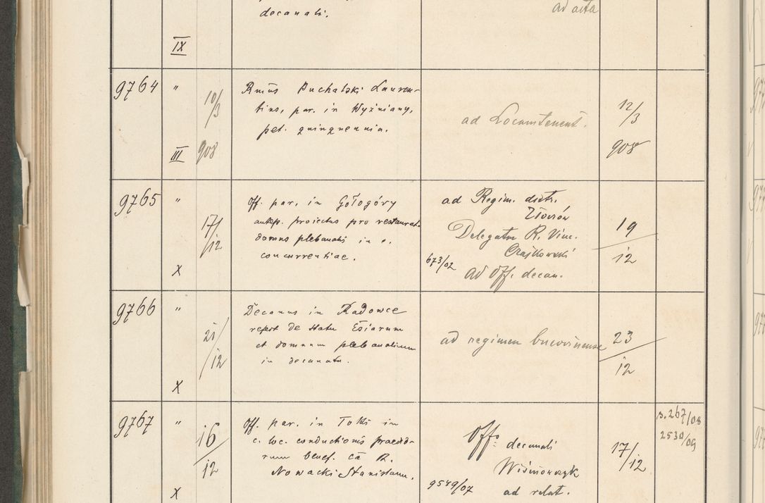 Zdjęcie nr 606 dla obiektu archiwalnego: Protocollum 1907 r.