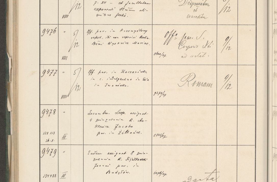 Zdjęcie nr 570 dla obiektu archiwalnego: Protocollum 1907 r.