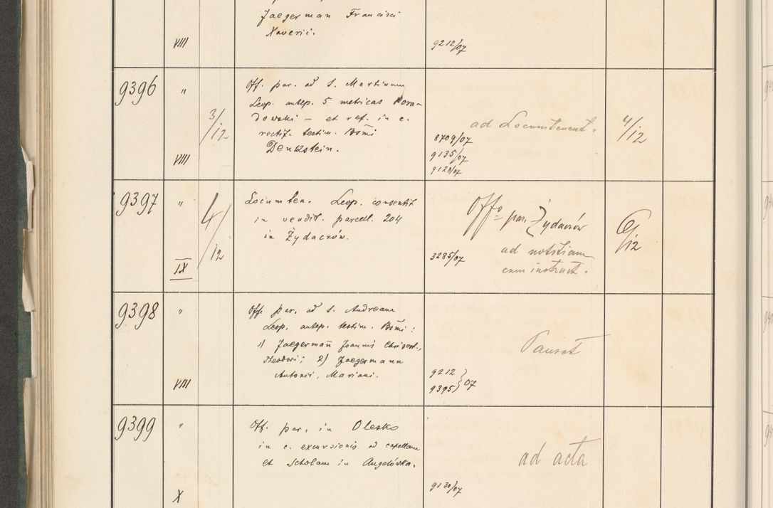 Zdjęcie nr 560 dla obiektu archiwalnego: Protocollum 1907 r.