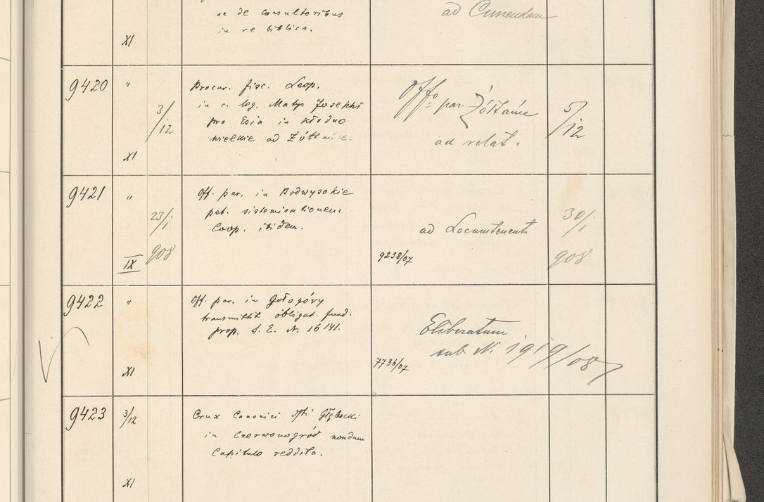 Zdjęcie nr 563 dla obiektu archiwalnego: Protocollum 1907 r.