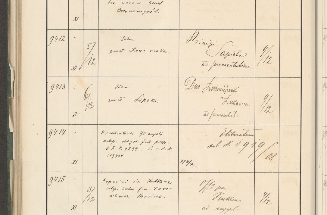 Zdjęcie nr 562 dla obiektu archiwalnego: Protocollum 1907 r.
