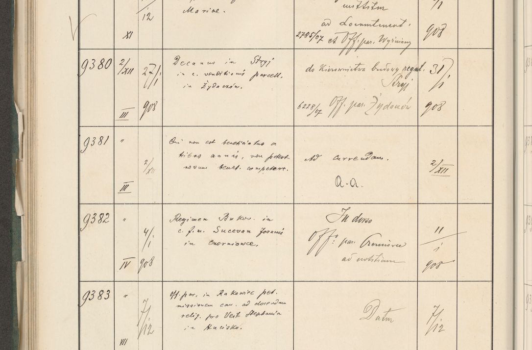 Zdjęcie nr 558 dla obiektu archiwalnego: Protocollum 1907 r.