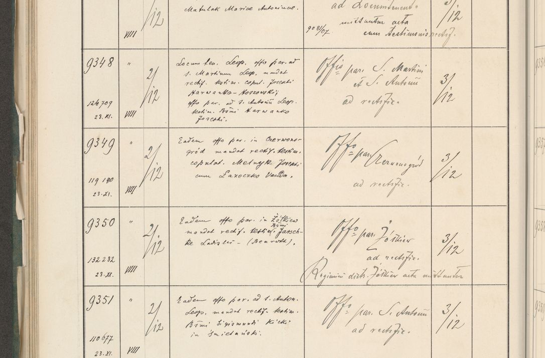 Zdjęcie nr 554 dla obiektu archiwalnego: Protocollum 1907 r.
