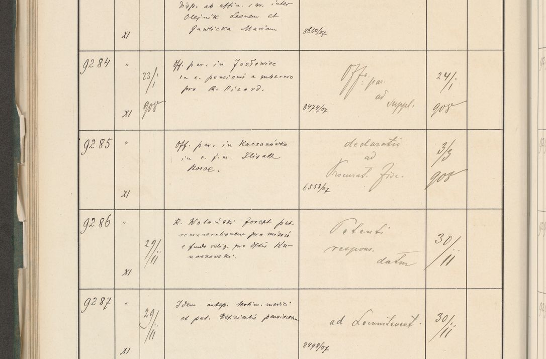 Zdjęcie nr 546 dla obiektu archiwalnego: Protocollum 1907 r.