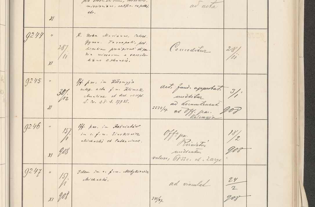 Zdjęcie nr 541 dla obiektu archiwalnego: Protocollum 1907 r.