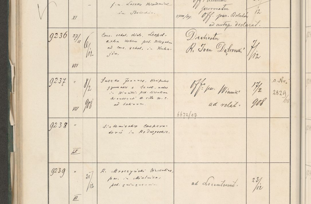 Zdjęcie nr 540 dla obiektu archiwalnego: Protocollum 1907 r.