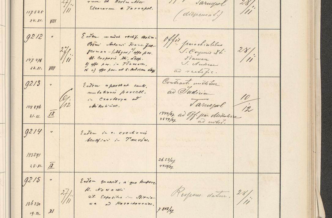 Zdjęcie nr 537 dla obiektu archiwalnego: Protocollum 1907 r.