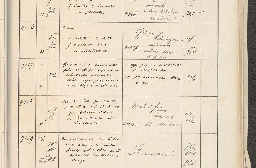Zdjęcie nr 525 dla obiektu archiwalnego: Protocollum 1907 r.
