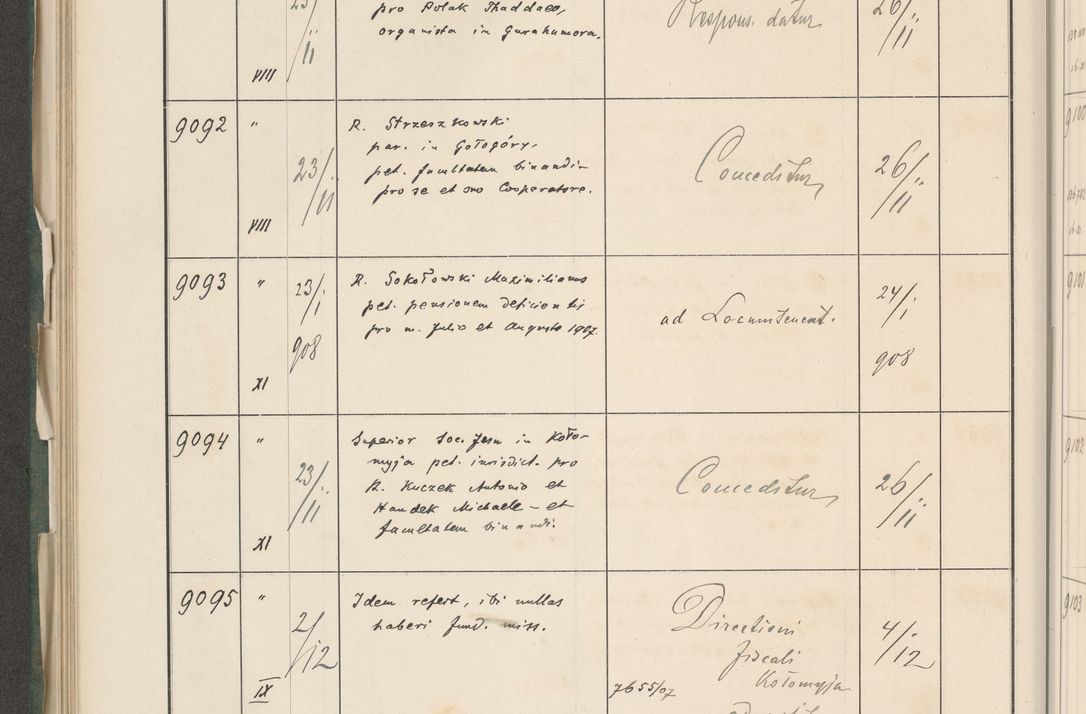 Zdjęcie nr 522 dla obiektu archiwalnego: Protocollum 1907 r.