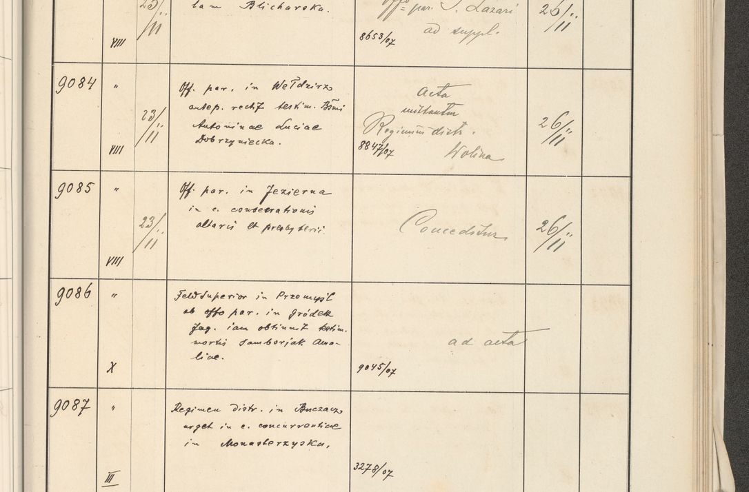 Zdjęcie nr 521 dla obiektu archiwalnego: Protocollum 1907 r.