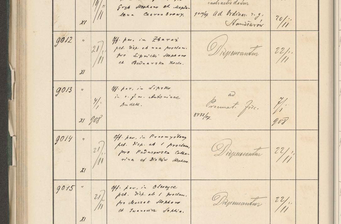 Zdjęcie nr 512 dla obiektu archiwalnego: Protocollum 1907 r.