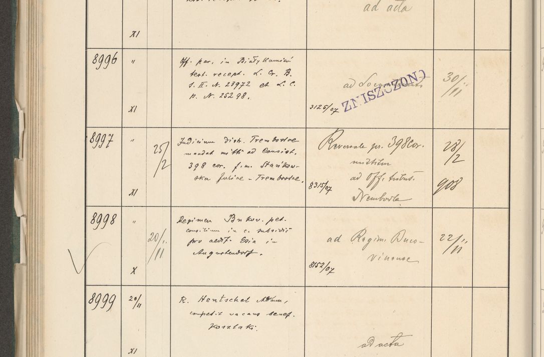 Zdjęcie nr 510 dla obiektu archiwalnego: Protocollum 1907 r.