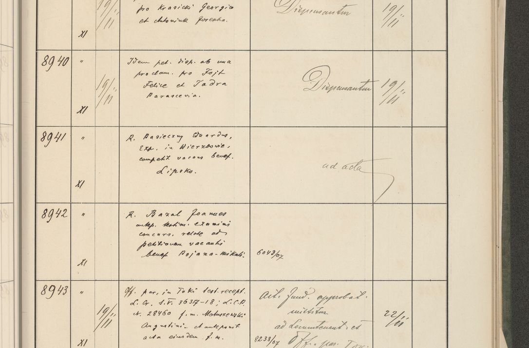 Zdjęcie nr 503 dla obiektu archiwalnego: Protocollum 1907 r.