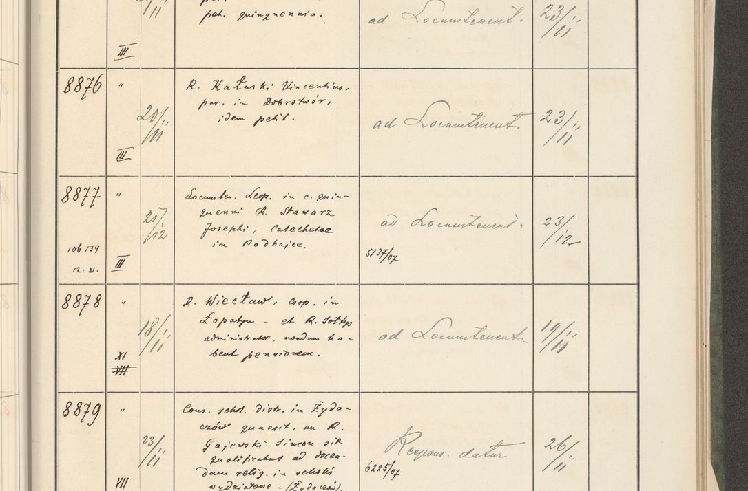 Zdjęcie nr 495 dla obiektu archiwalnego: Protocollum 1907 r.