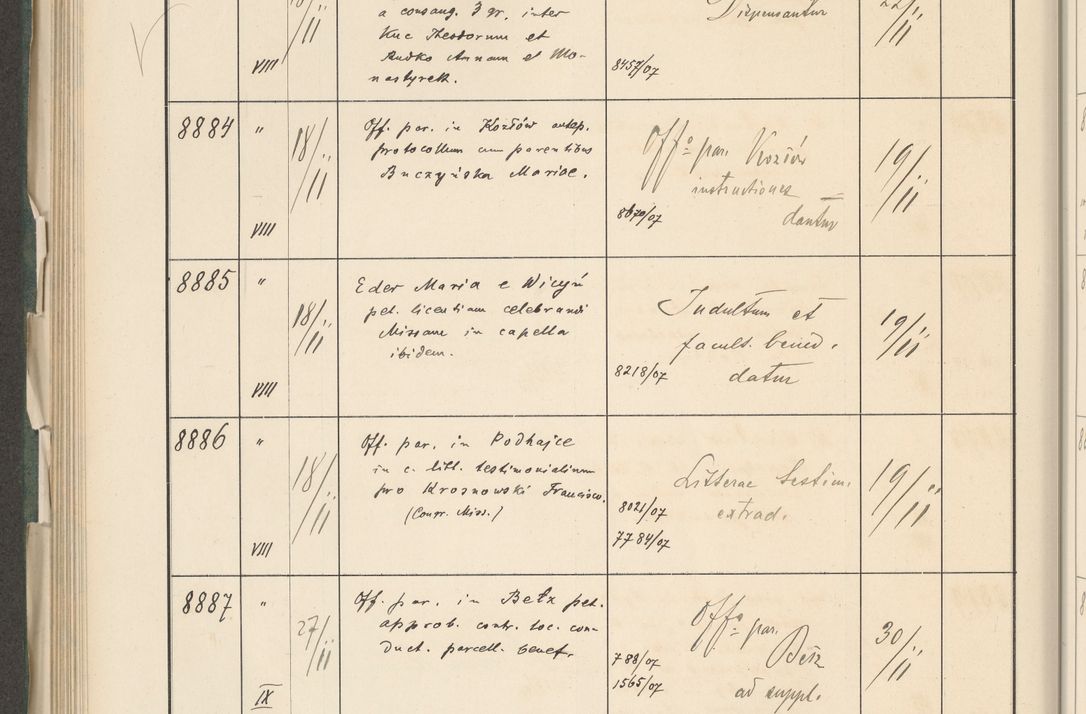 Zdjęcie nr 496 dla obiektu archiwalnego: Protocollum 1907 r.