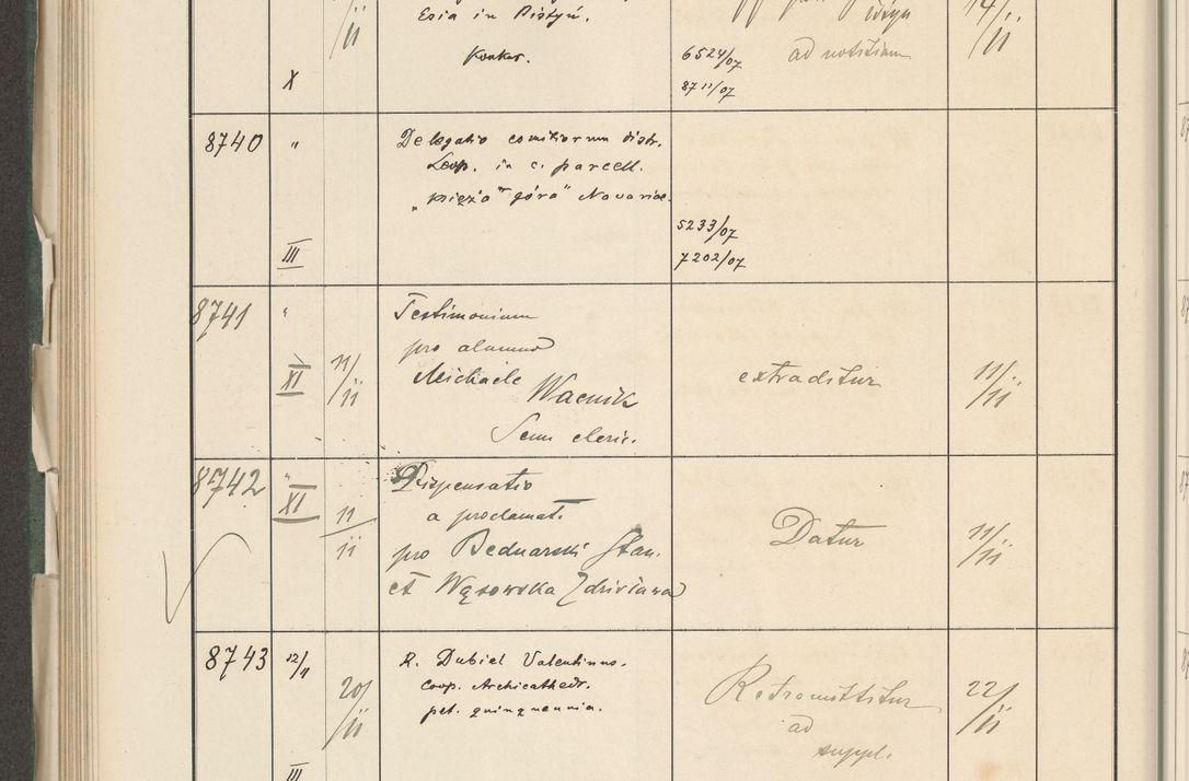 Zdjęcie nr 478 dla obiektu archiwalnego: Protocollum 1907 r.