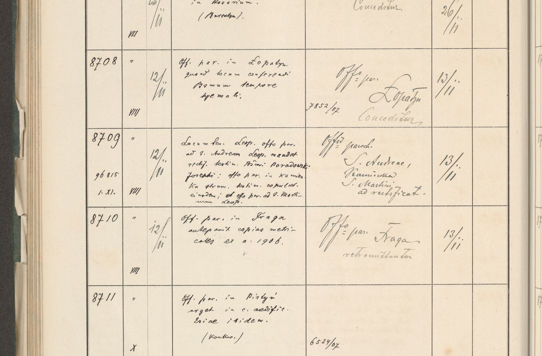 Zdjęcie nr 474 dla obiektu archiwalnego: Protocollum 1907 r.