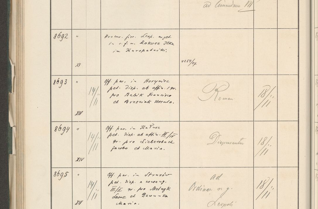 Zdjęcie nr 472 dla obiektu archiwalnego: Protocollum 1907 r.