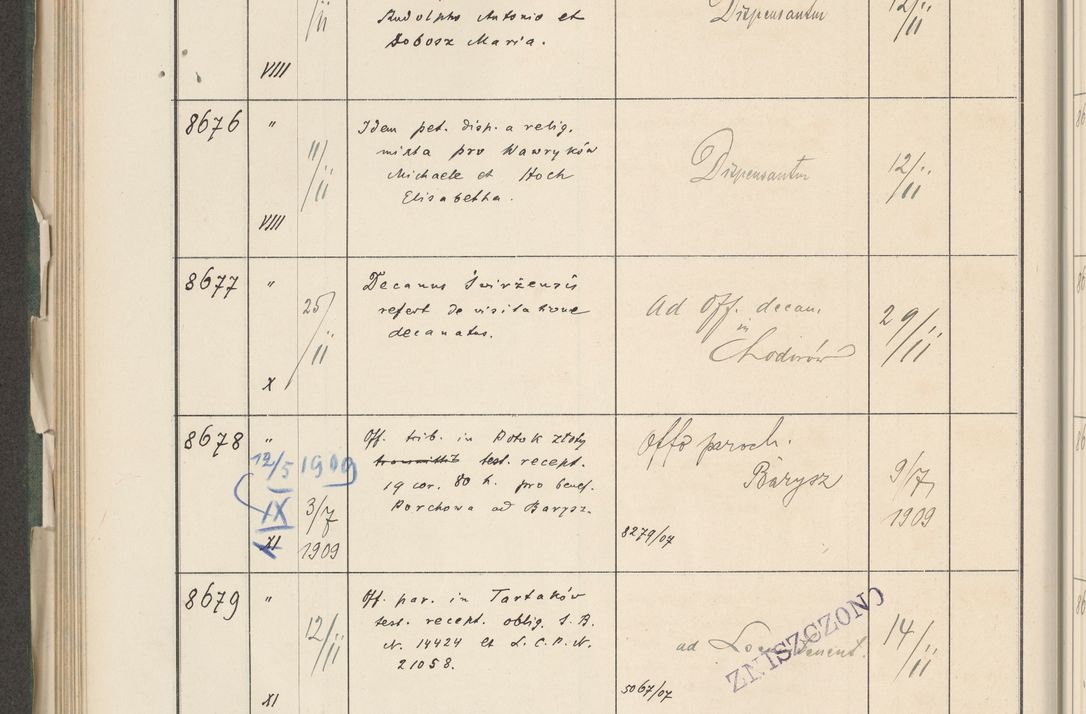 Zdjęcie nr 470 dla obiektu archiwalnego: Protocollum 1907 r.