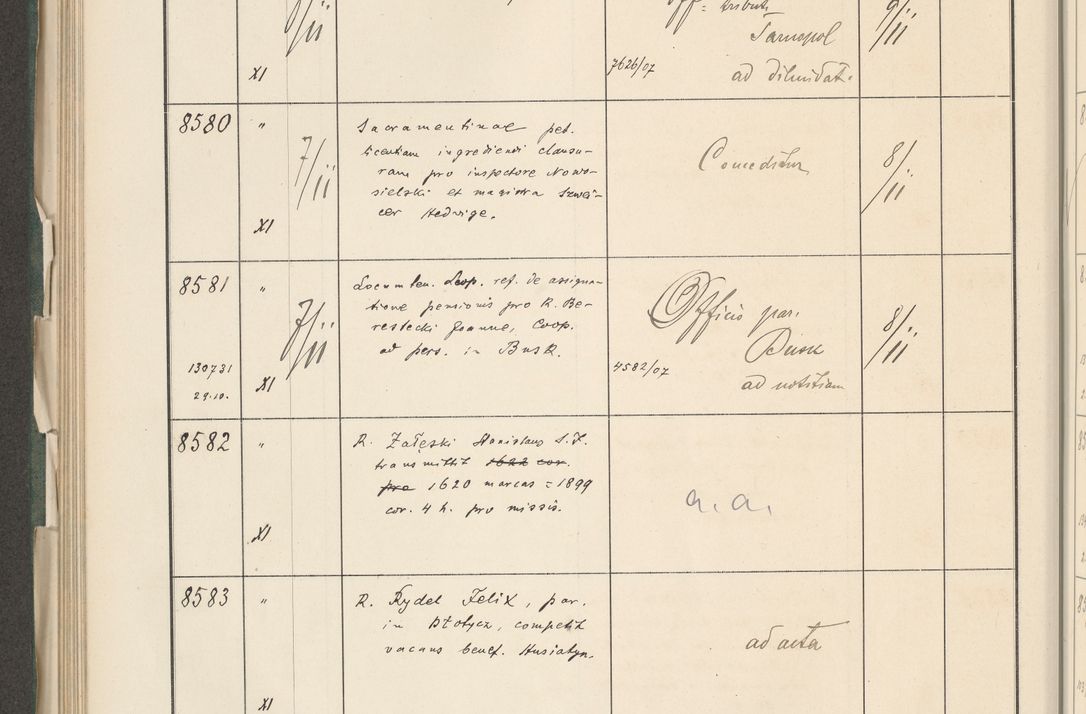 Zdjęcie nr 458 dla obiektu archiwalnego: Protocollum 1907 r.