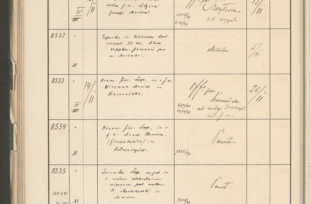 Zdjęcie nr 452 dla obiektu archiwalnego: Protocollum 1907 r.