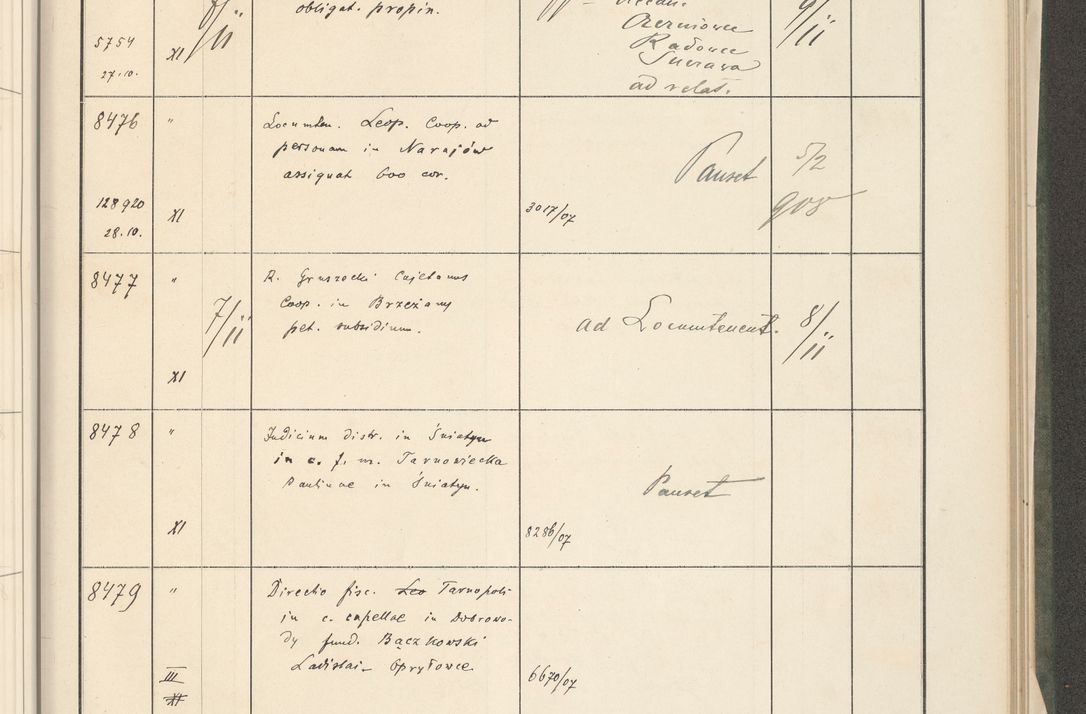 Zdjęcie nr 445 dla obiektu archiwalnego: Protocollum 1907 r.