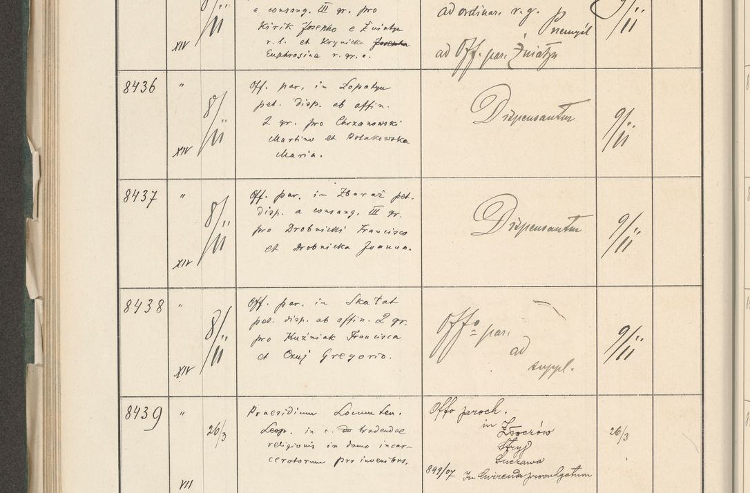 Zdjęcie nr 440 dla obiektu archiwalnego: Protocollum 1907 r.