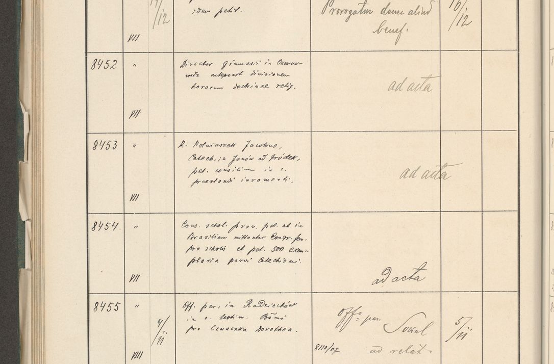 Zdjęcie nr 442 dla obiektu archiwalnego: Protocollum 1907 r.