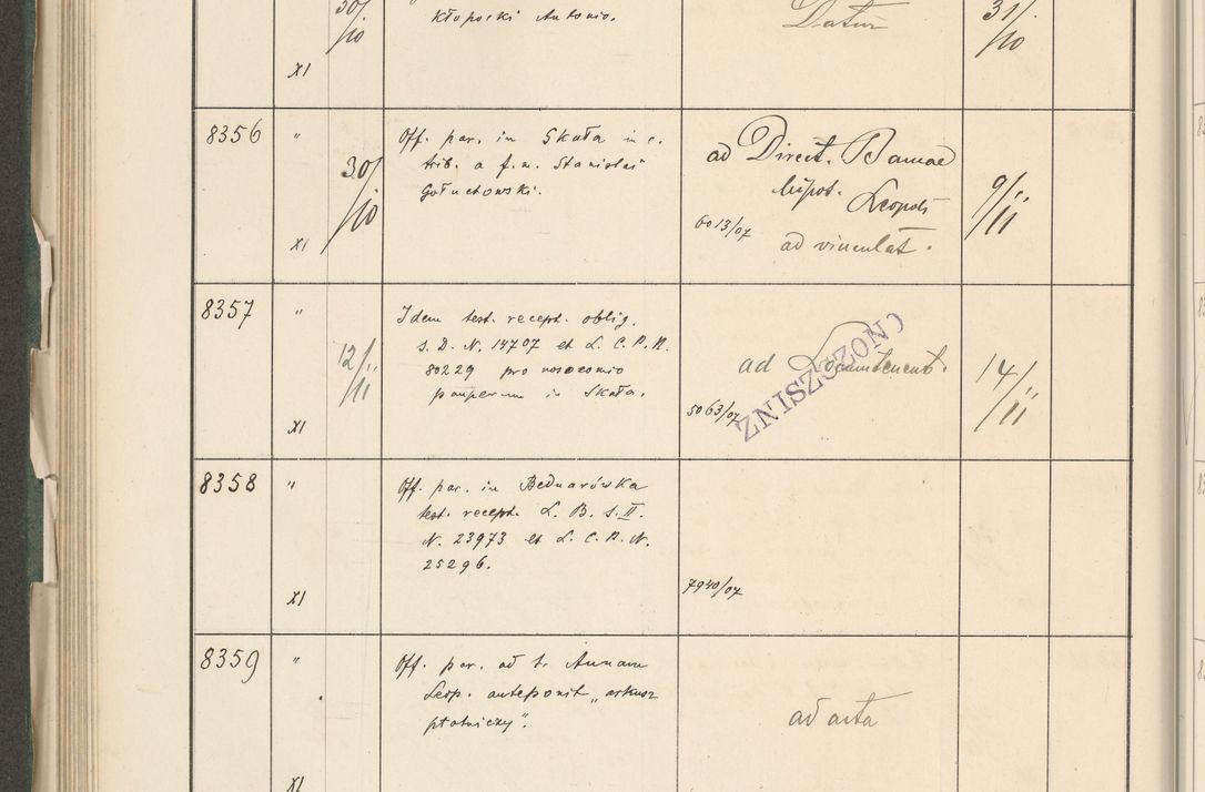 Zdjęcie nr 430 dla obiektu archiwalnego: Protocollum 1907 r.