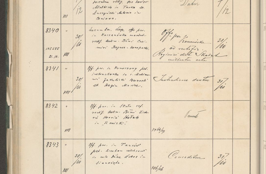 Zdjęcie nr 428 dla obiektu archiwalnego: Protocollum 1907 r.