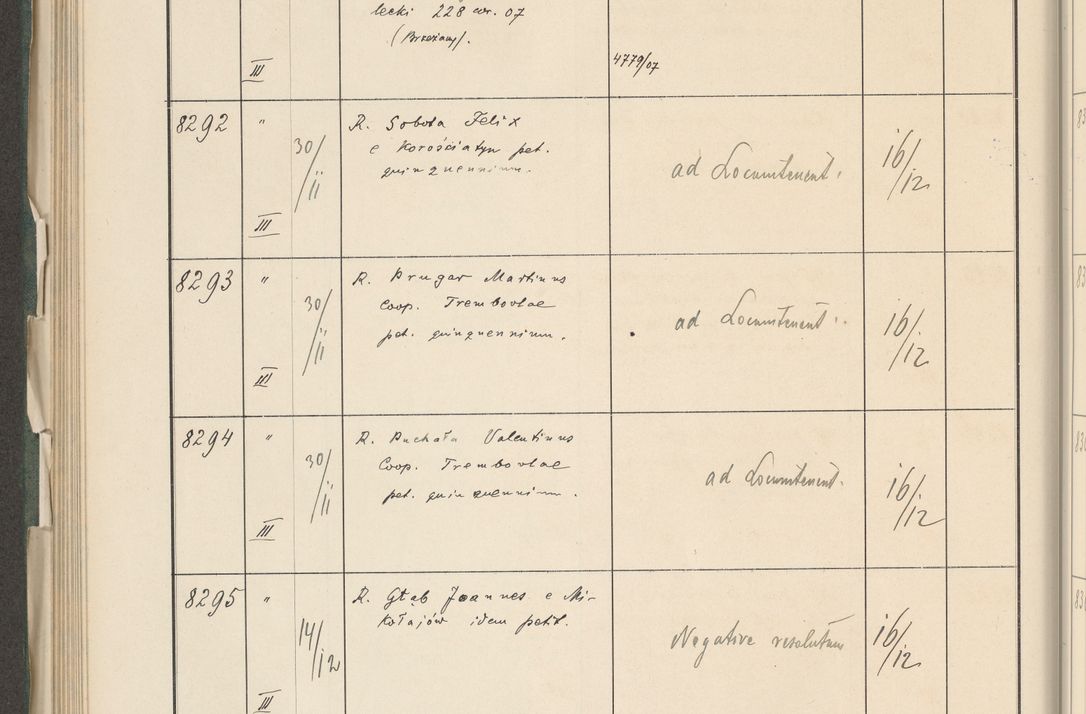 Zdjęcie nr 422 dla obiektu archiwalnego: Protocollum 1907 r.