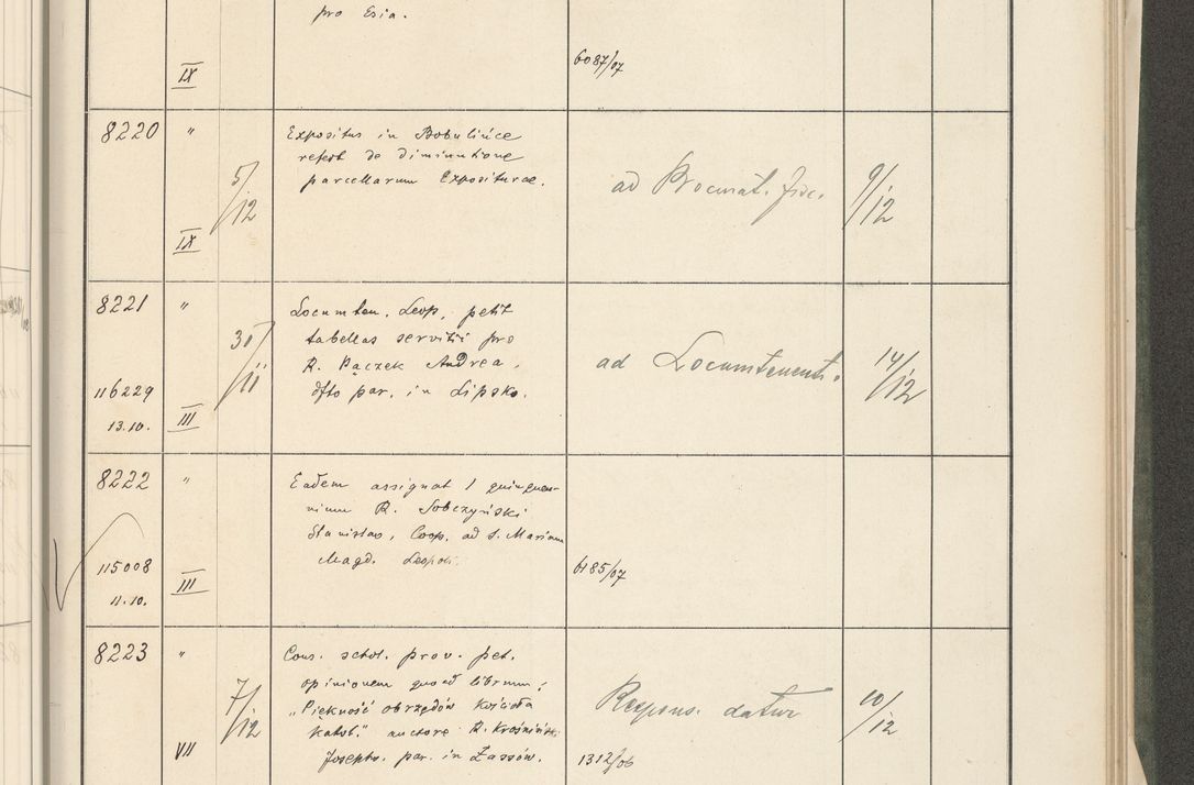 Zdjęcie nr 413 dla obiektu archiwalnego: Protocollum 1907 r.