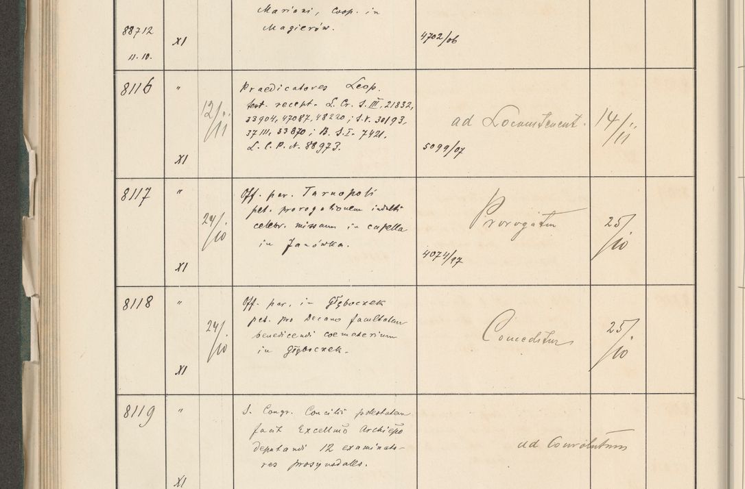 Zdjęcie nr 400 dla obiektu archiwalnego: Protocollum 1907 r.