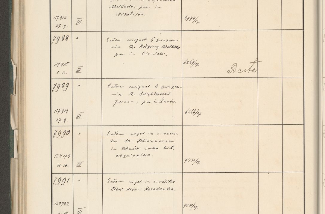 Zdjęcie nr 384 dla obiektu archiwalnego: Protocollum 1907 r.