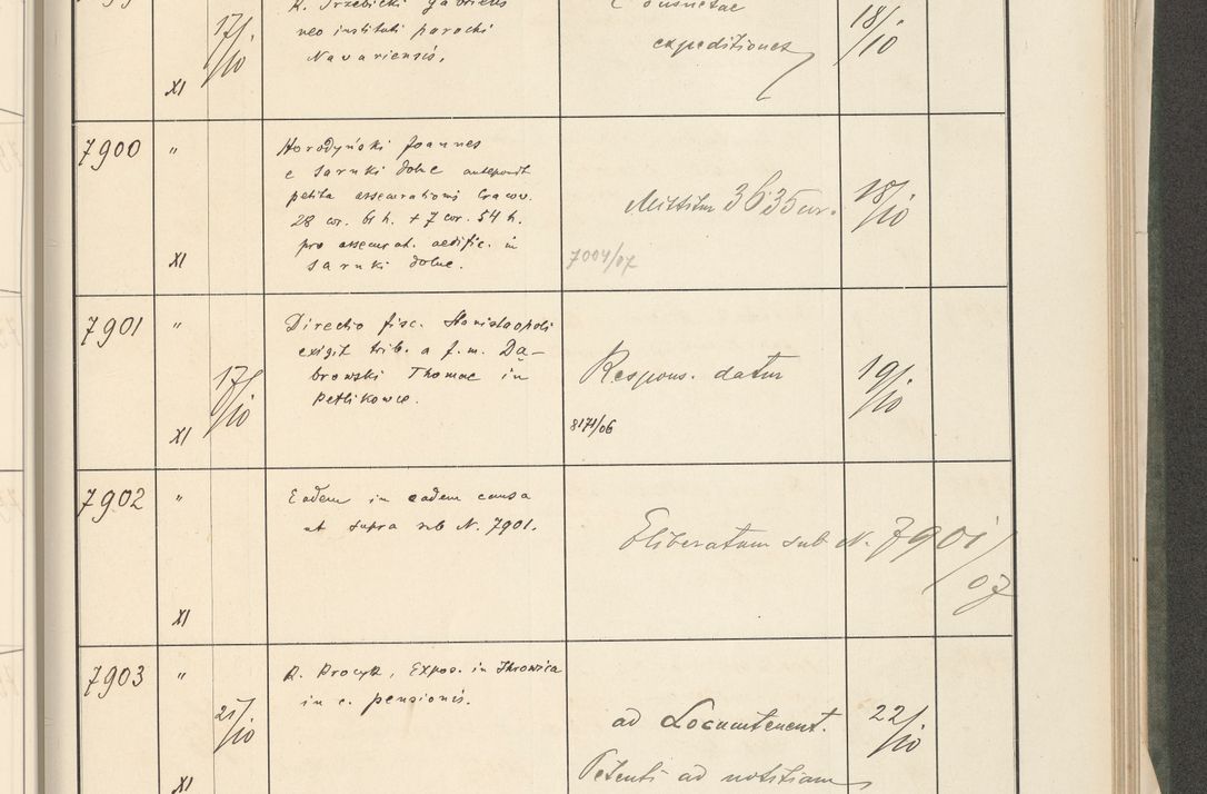 Zdjęcie nr 373 dla obiektu archiwalnego: Protocollum 1907 r.