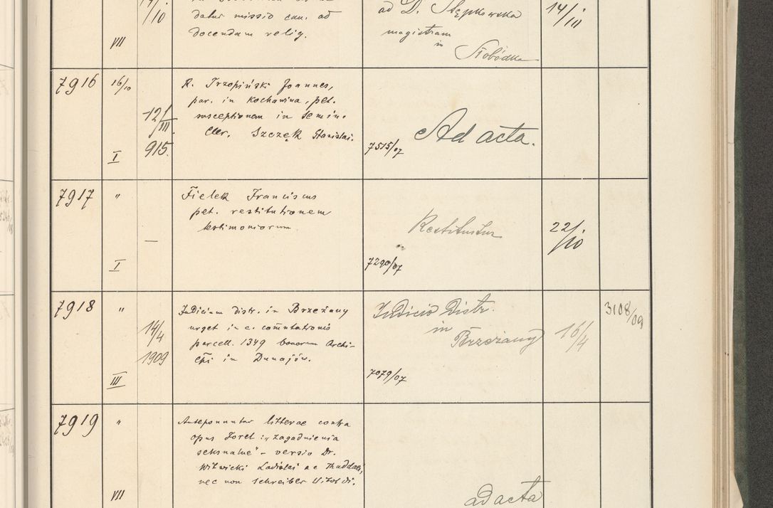 Zdjęcie nr 375 dla obiektu archiwalnego: Protocollum 1907 r.