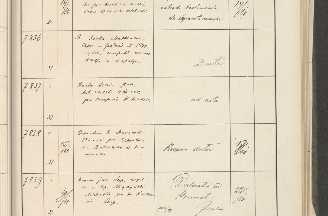 Zdjęcie nr 365 dla obiektu archiwalnego: Protocollum 1907 r.