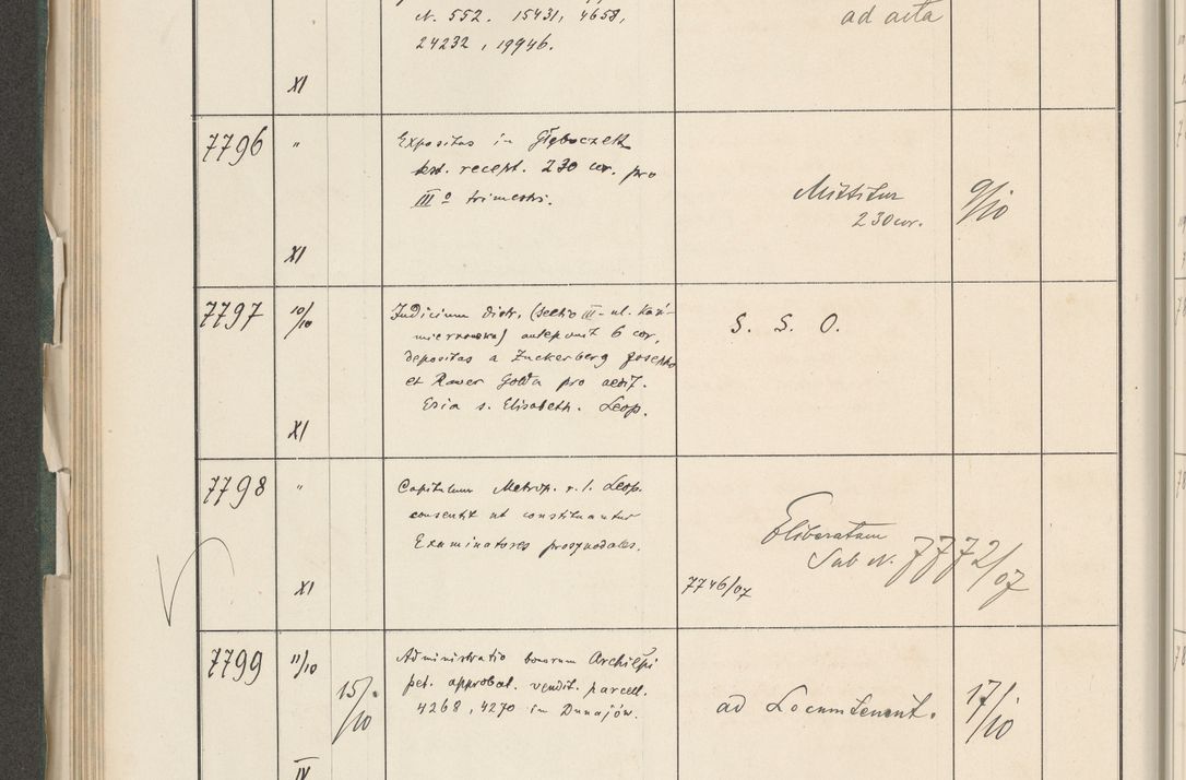 Zdjęcie nr 360 dla obiektu archiwalnego: Protocollum 1907 r.