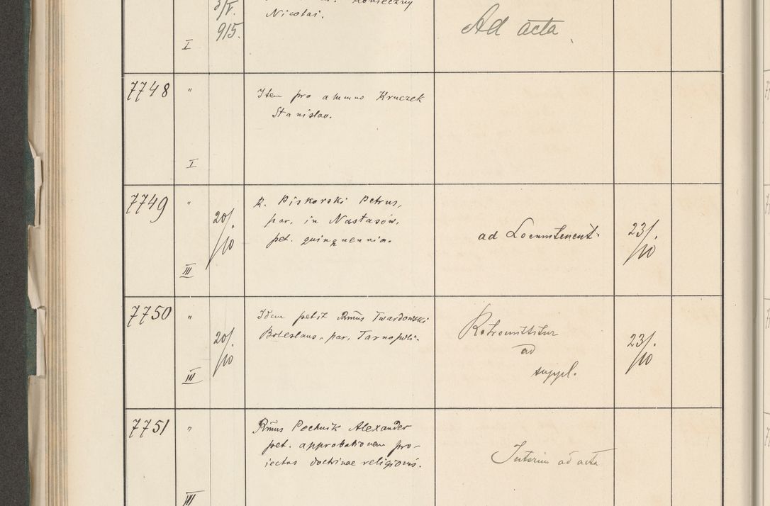 Zdjęcie nr 354 dla obiektu archiwalnego: Protocollum 1907 r.