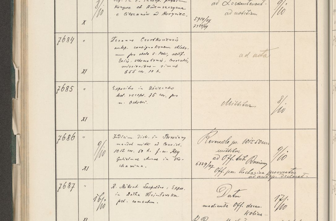 Zdjęcie nr 346 dla obiektu archiwalnego: Protocollum 1907 r.